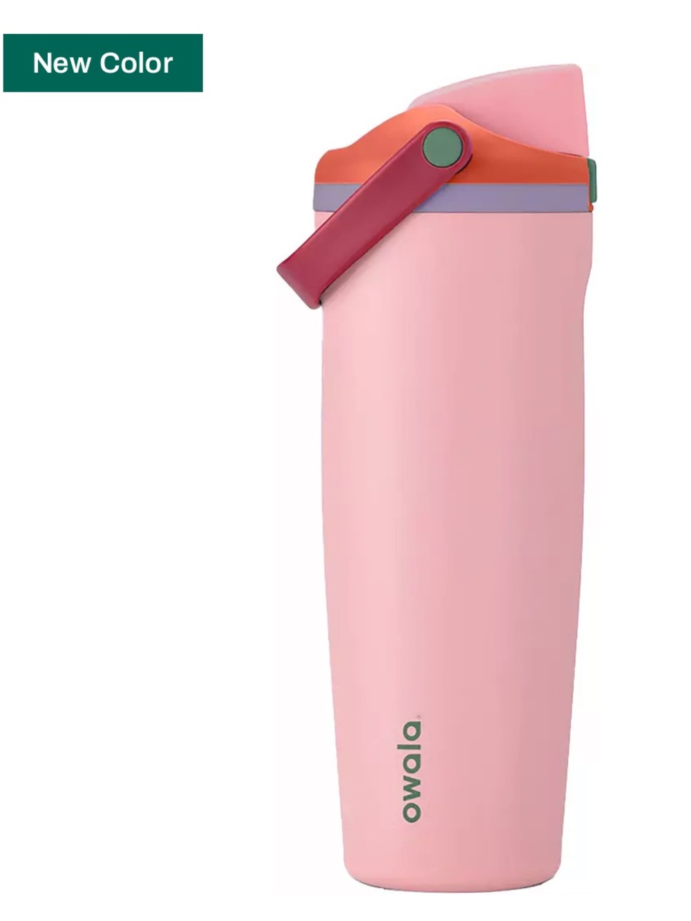 Owala Sugar High Stainless Steel Water Bottle with handle